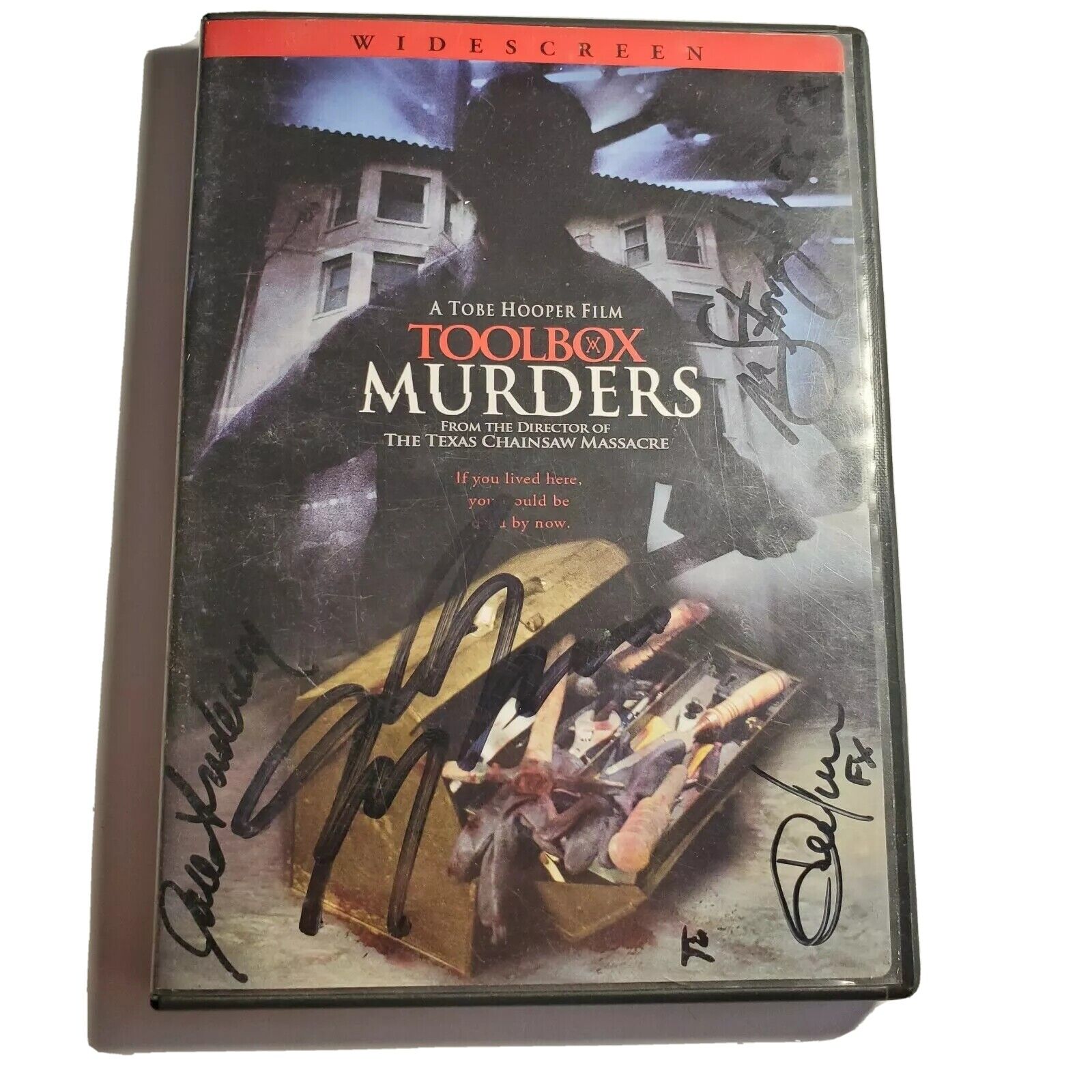 Toolbox Murders Dvd Signed By Cast