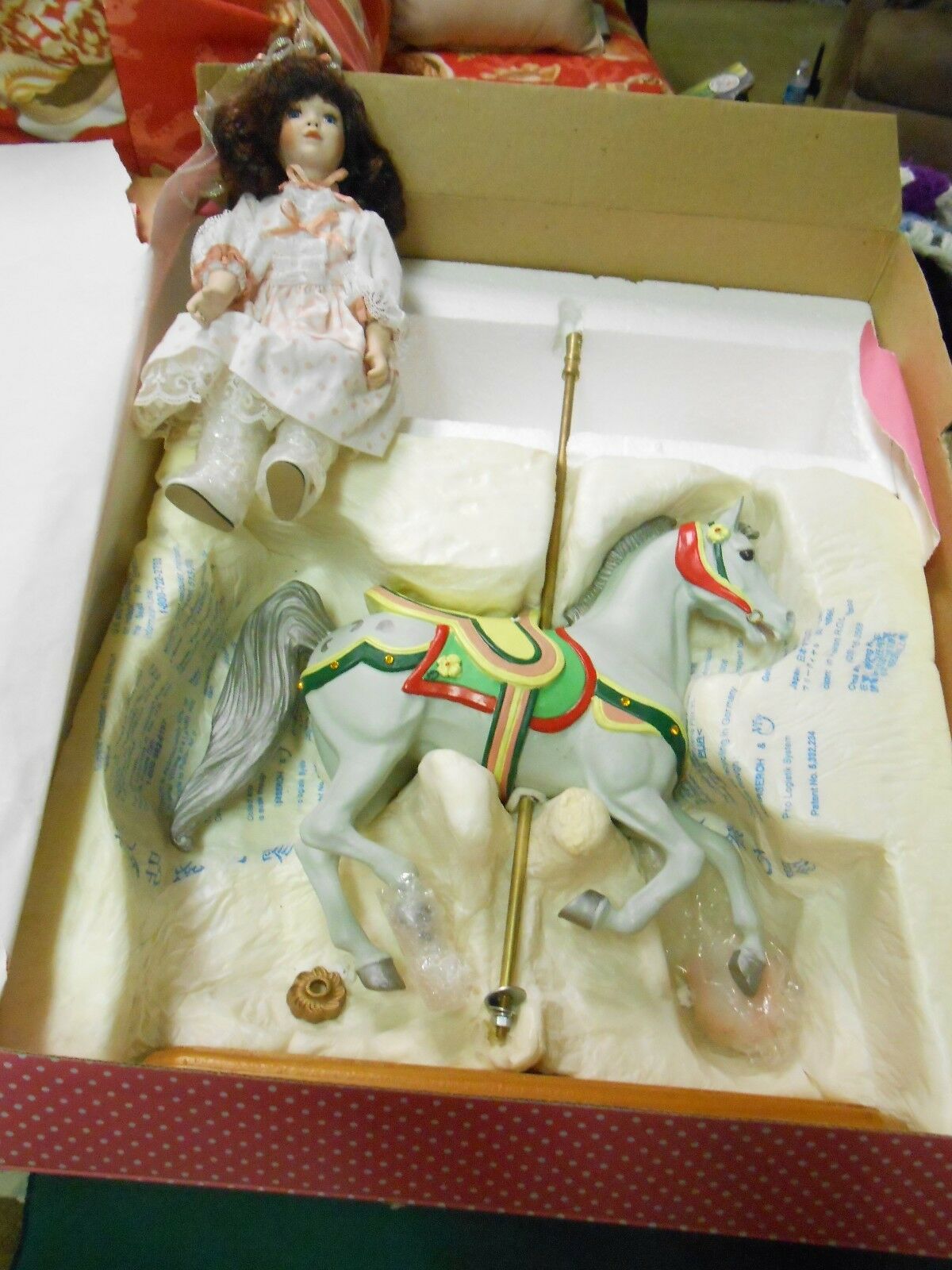 Nib- Rare Treasury Collection Paradise Galleries Doll W/ Carousel Horse.....sale