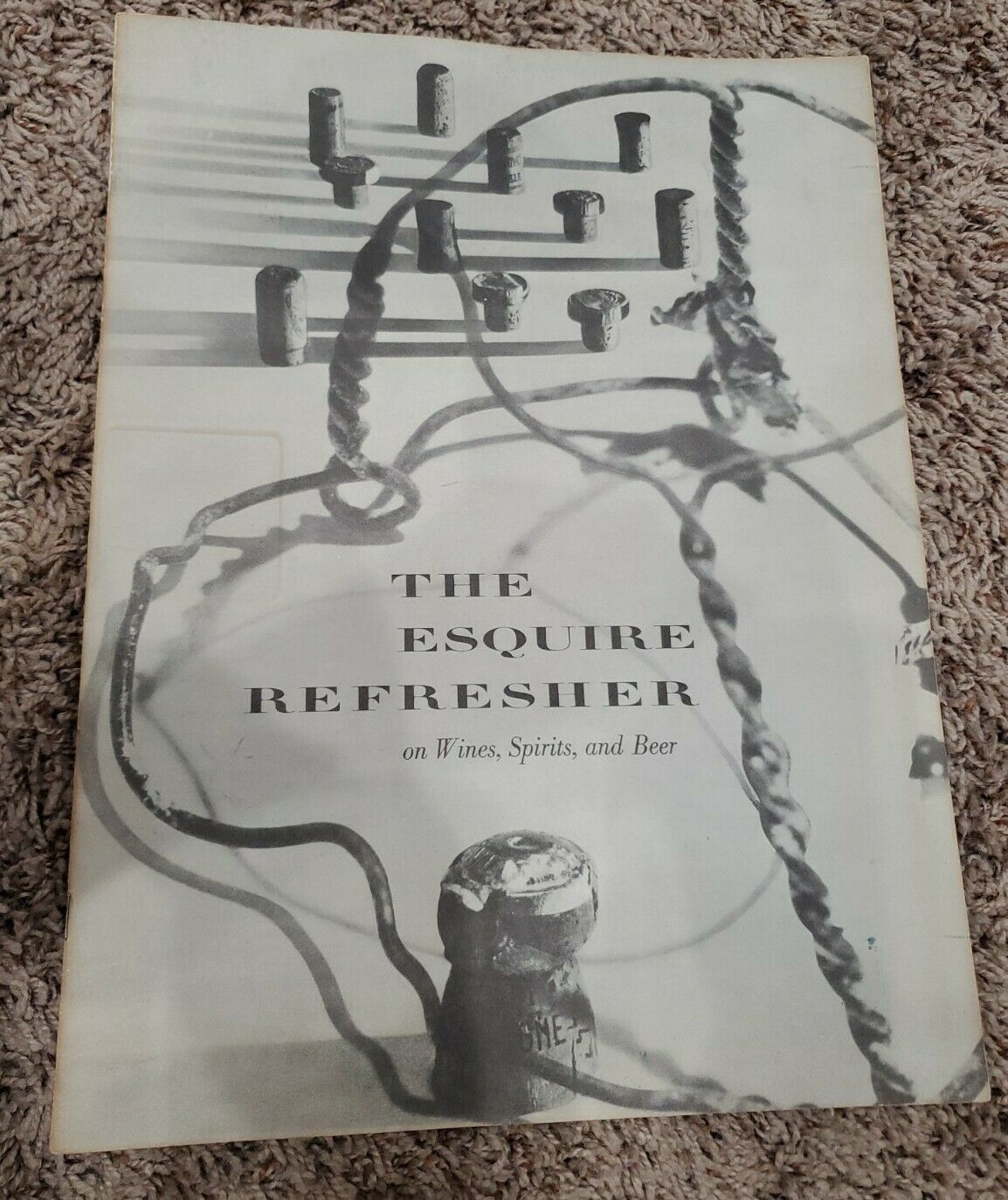 Vintage 1949 The Esquire Refresher On Wine Spirits Beer Hotel Fensgate Boston Ma