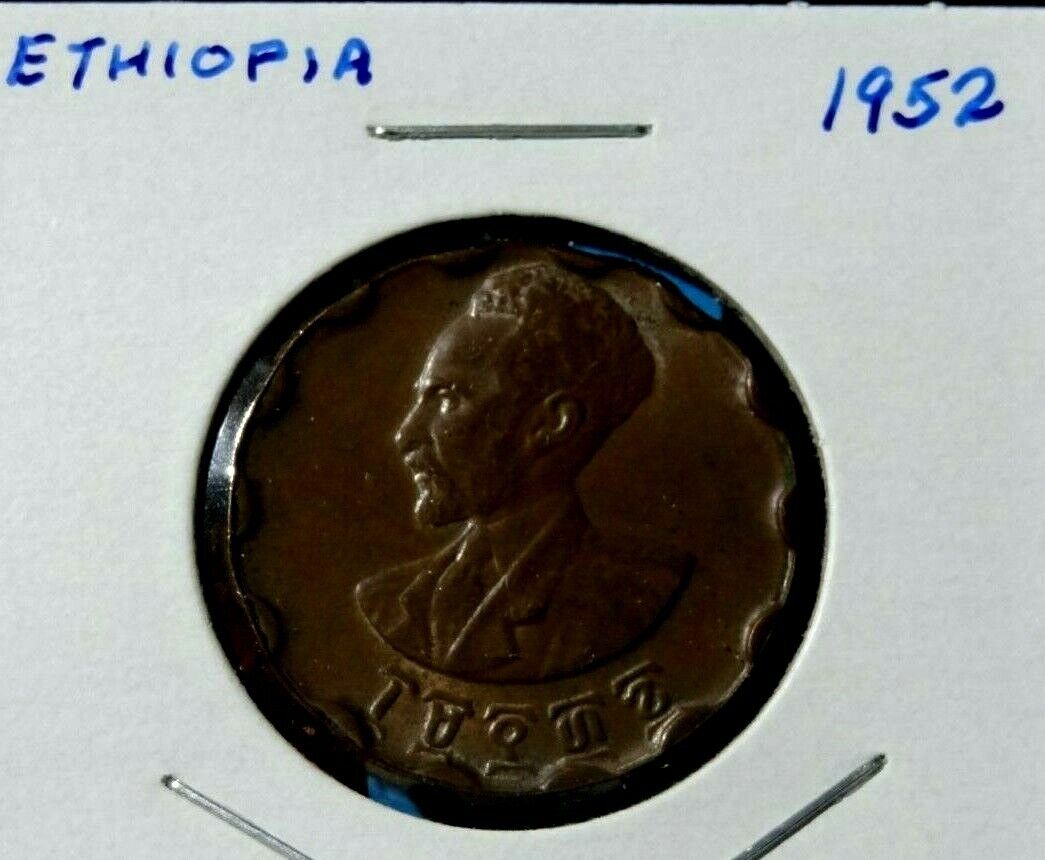 1936-1944 Ethiopia One Cent Coin Bu