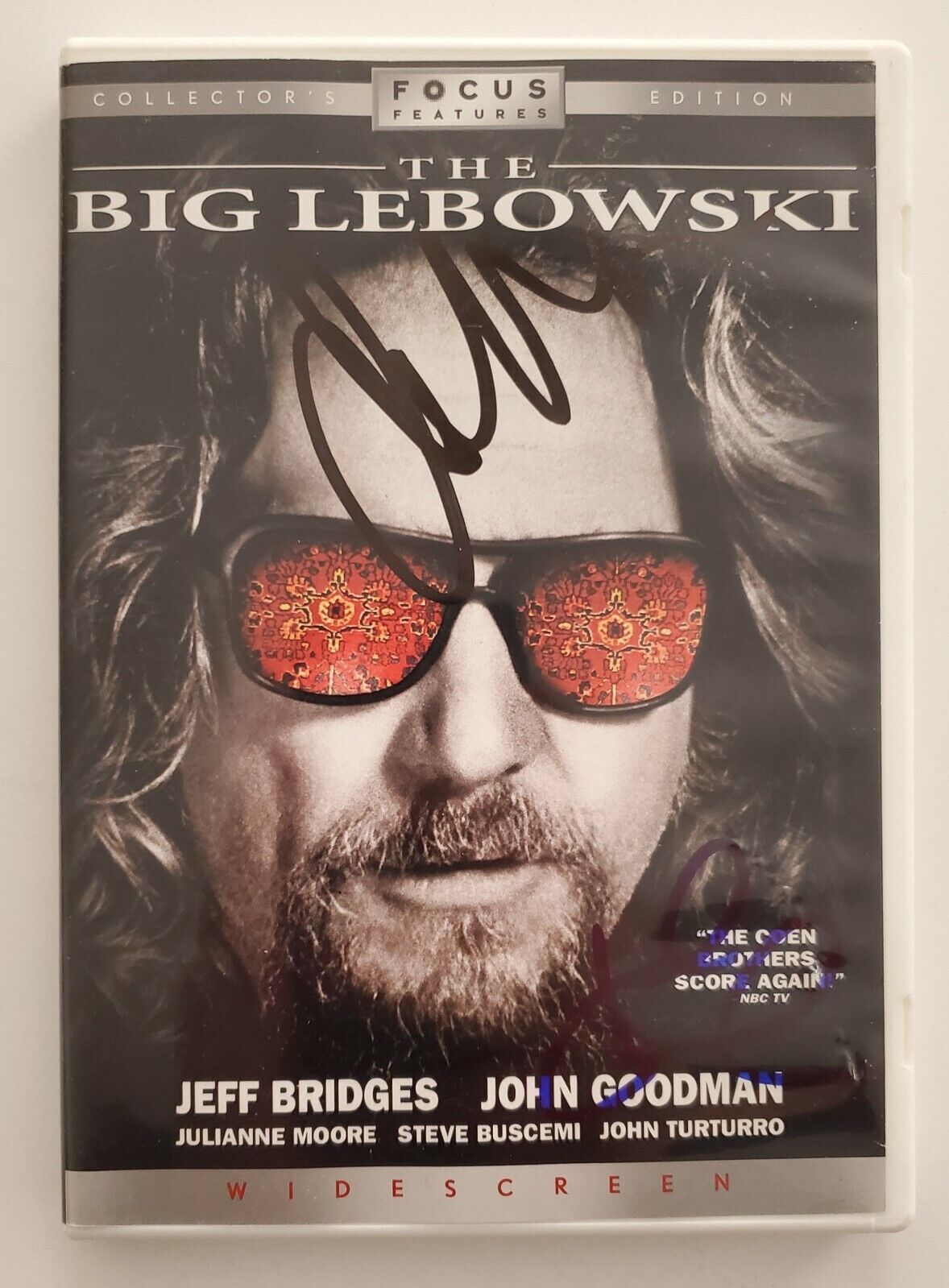 John Goodman & Julianne Moore Dual Signed The Big Lebowski Dvd Movie Rad