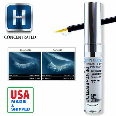 Optimized Eyelash And Eyebrow Growth Serum With Pentapeptide And Hyaluronic Acid