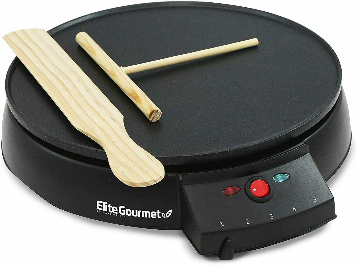 Elite Gourmet Electric Crepe Maker Pancake, Hot Cakes And Non-stick Griddle New
