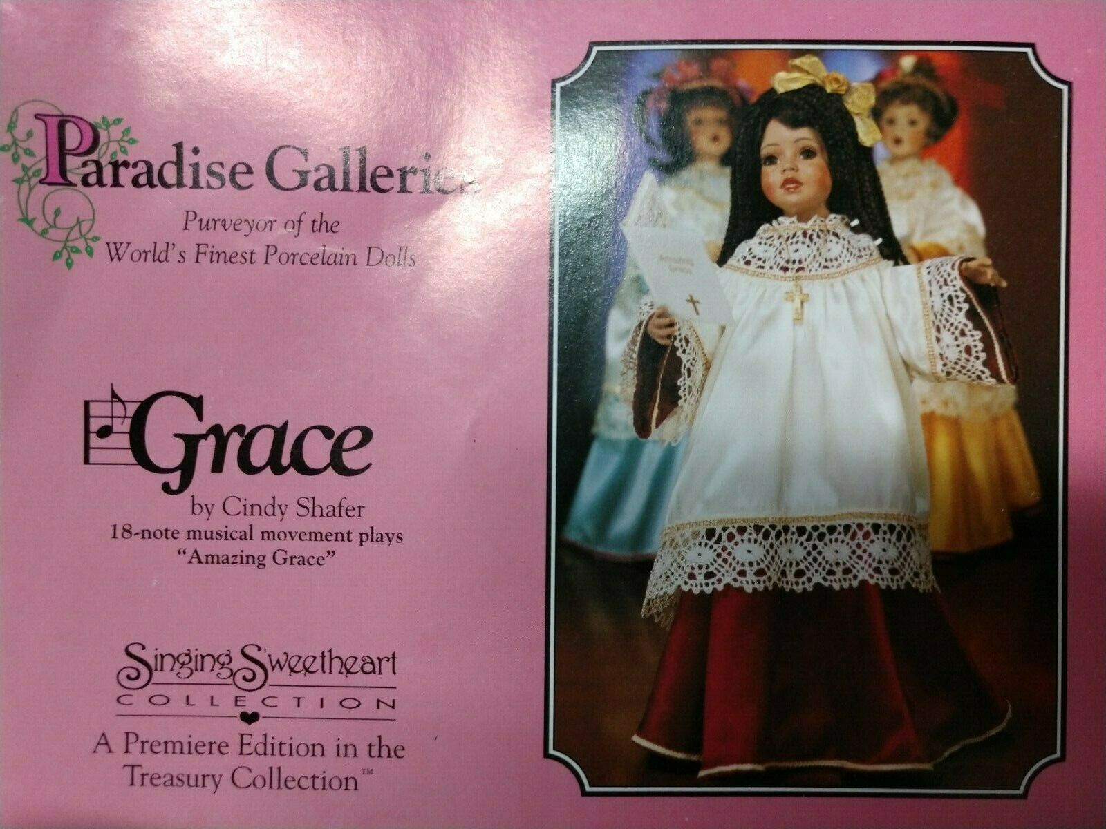 15" Paradise Galleries - Grace - Singing Sweetheart Collection Original Boxes