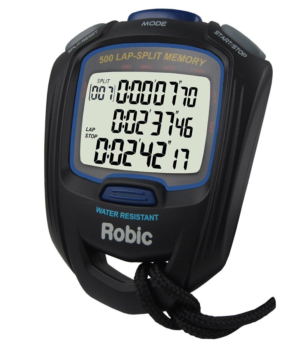 Robic Watches Stopwatch Sc-757w 500 Lap Dual Memory 87957
