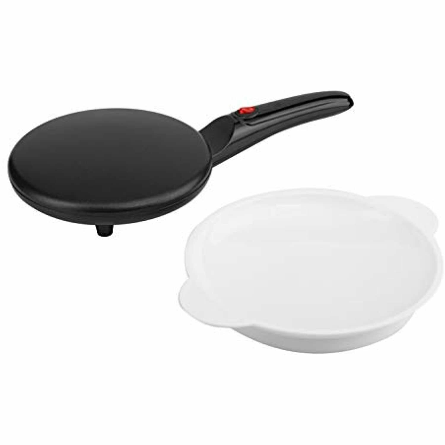 Mos & Stone Electric Crepe Maker With Auto Power Off Non-stick Dipping Plate