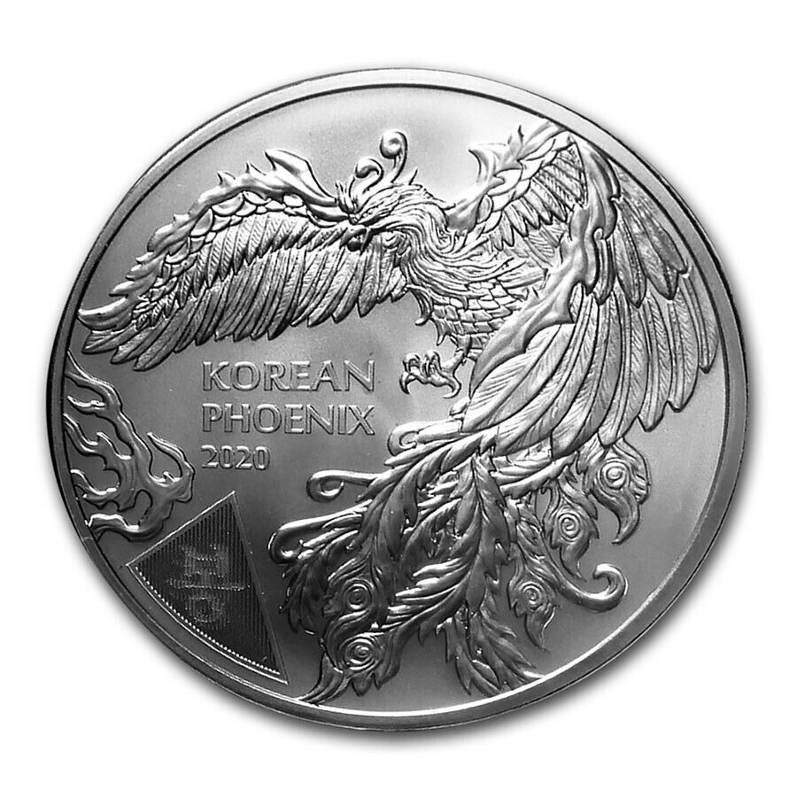 2020 South Korea Bong-hwang Phoenix 1 Oz .999 Silver Limited Bu Coin - In Stock!