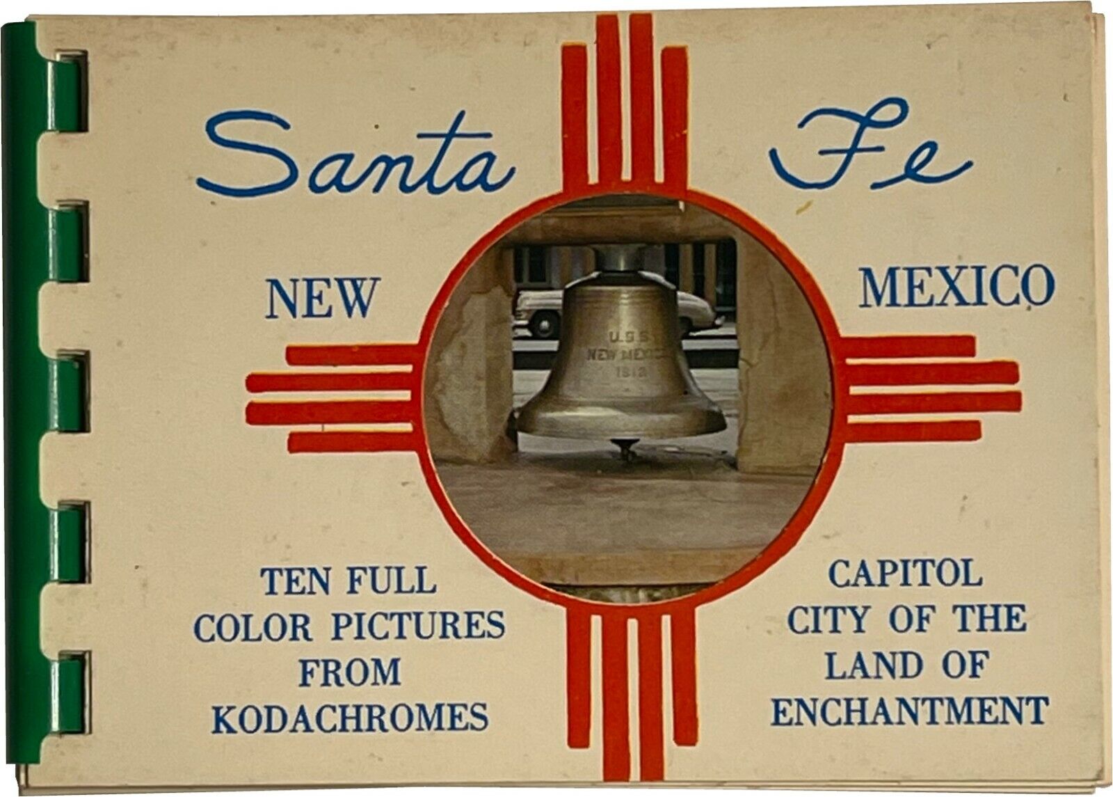 Santa Fe, New Mexico, Souvenir Booklet, 10 Natural Color Reproductions 1956