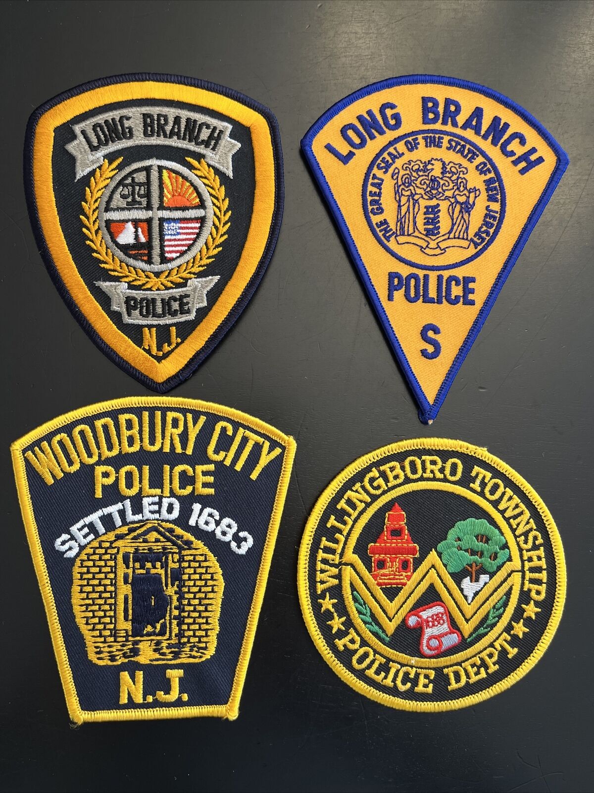 8 Patch Police Patch Lot New Jersey, Connecticut, Pennsylvania Nj Ct Pa