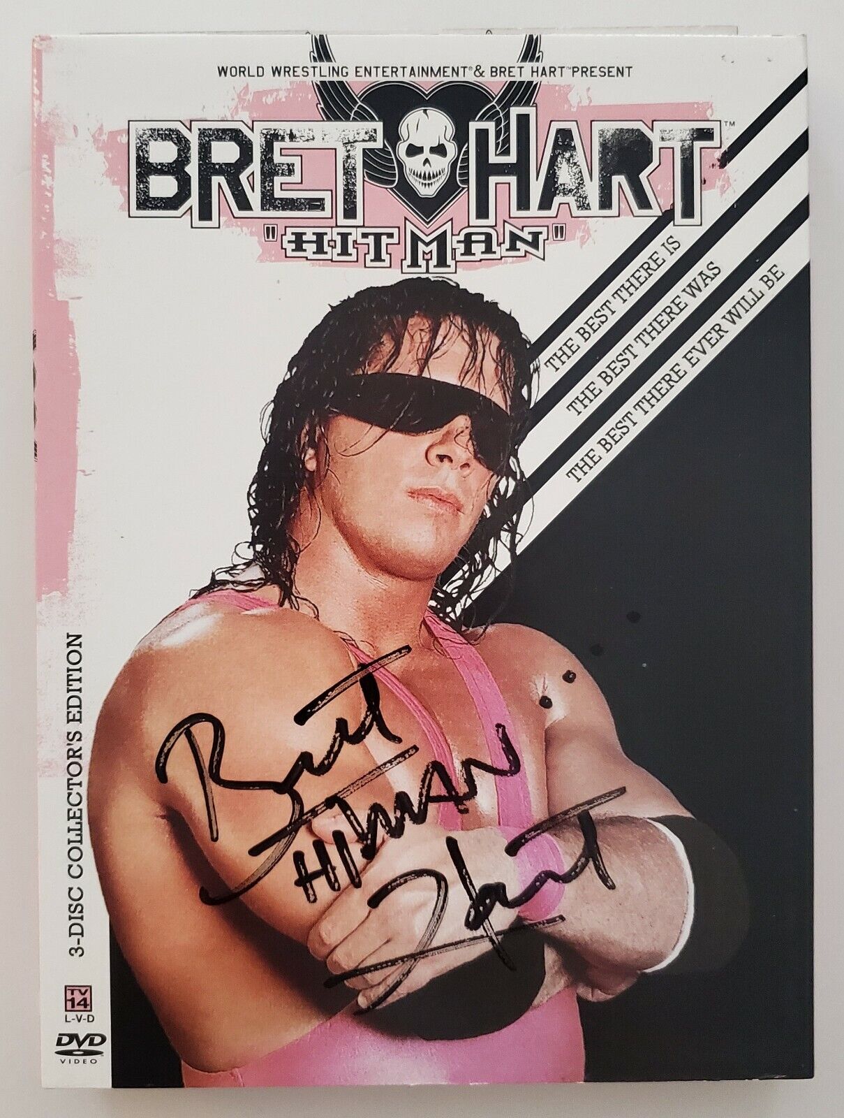 Bret The Hitman Hart Signed Best There Is Dvd Wwe Wwf Hof Legend Rad
