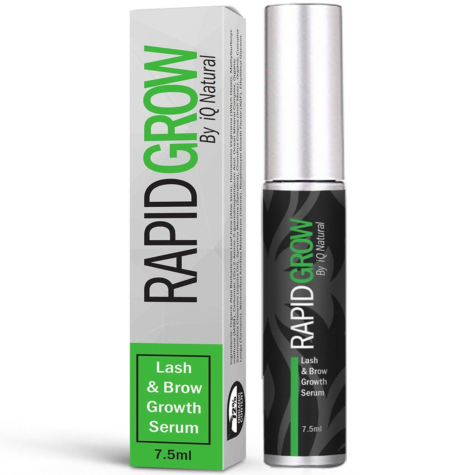 Iq Natural® Eyebrow & Eyelash Rapid Grow Serum Accelerated Growth Results