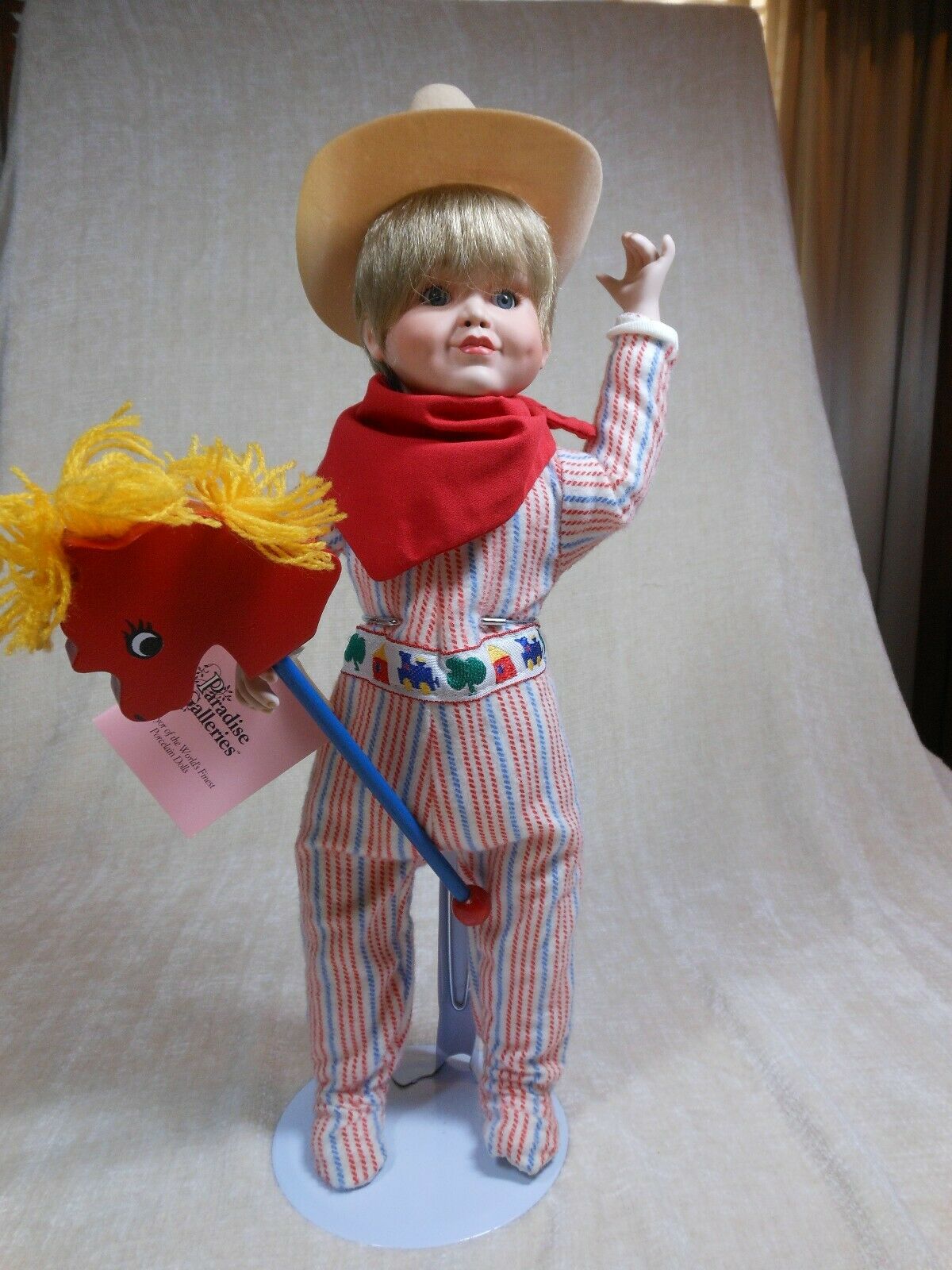 Paradise Galleries Porcelain Dolls "bronco Billy" W/c.o.a. #4410