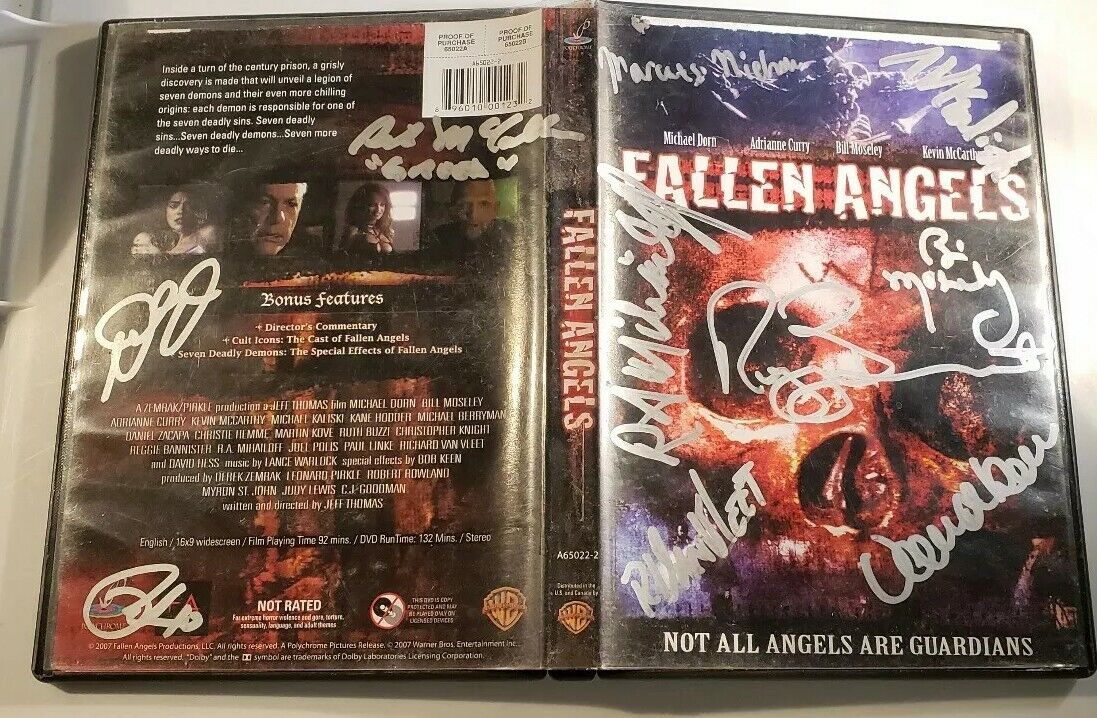 Fallen Angels Dvd Signed X9 Bill Moseley Reggie Bannister