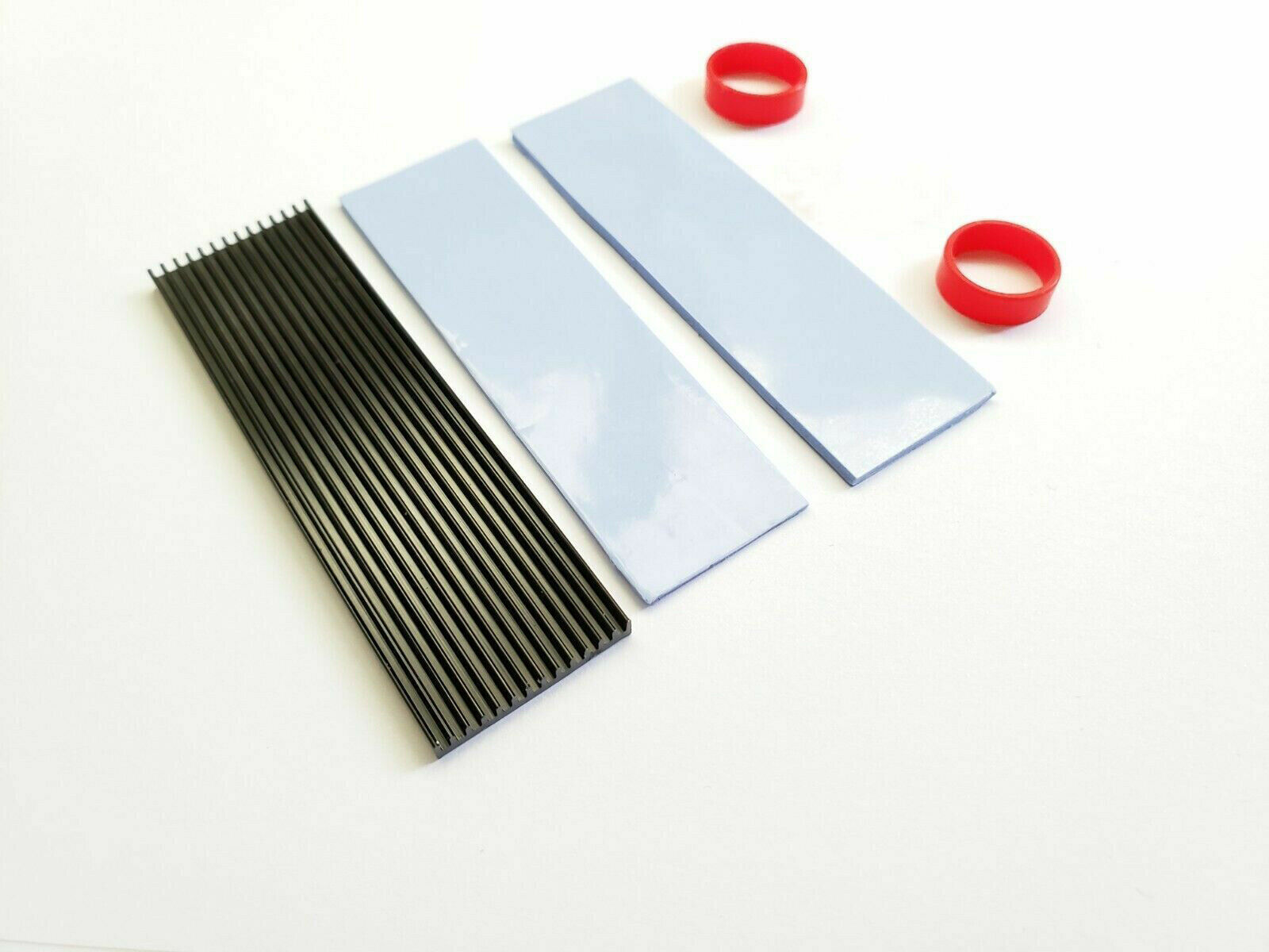 M.2 Nvme Ssd Aluminum Radiator Fin Heatsink Cooler With Thermal Pads 70*20*3mm