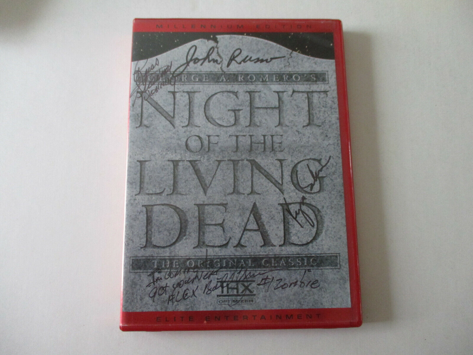 Night Of The Living Dead Multi Signed Dvd Case Autographs Zombie John Russo Cult