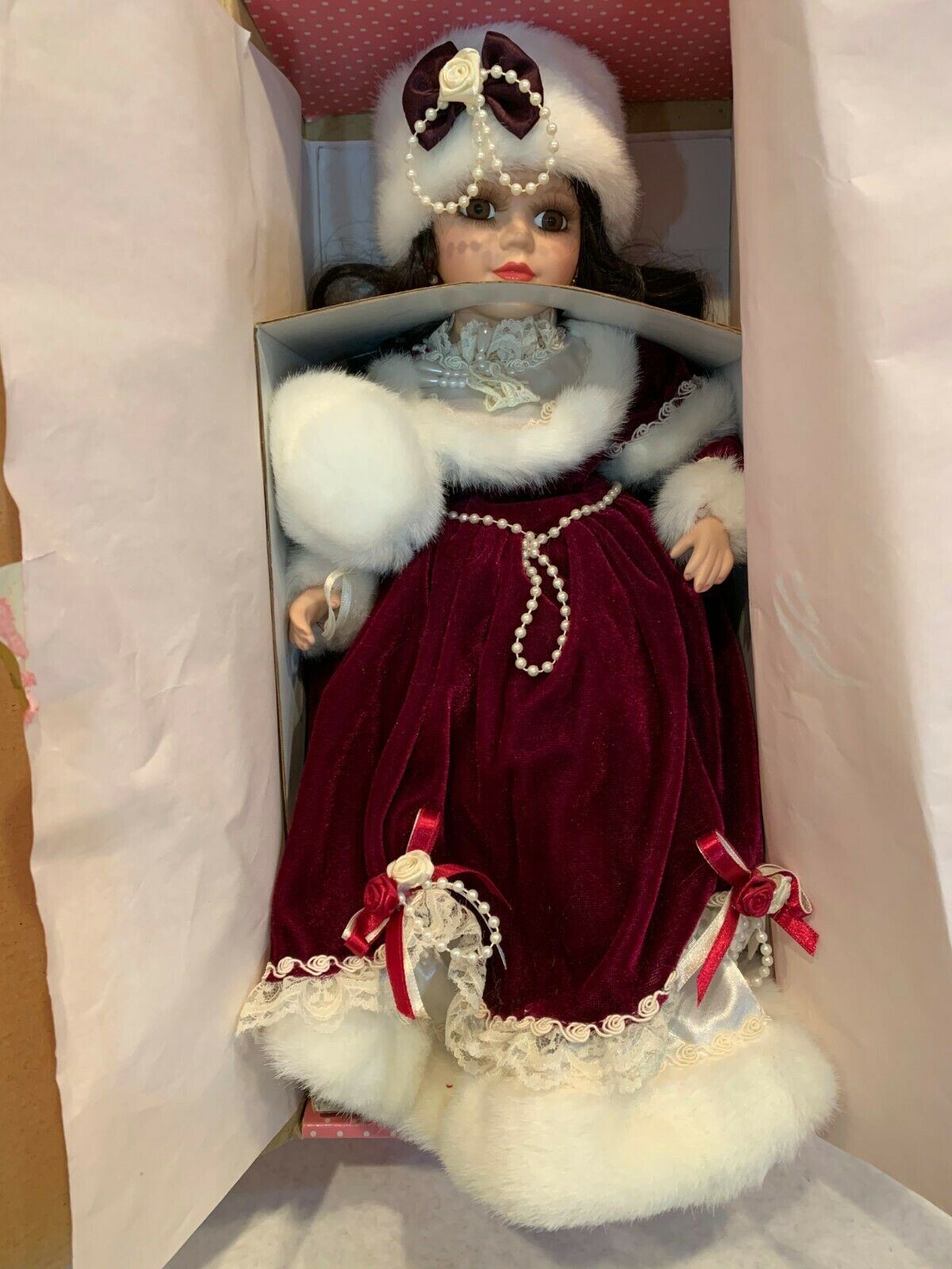 Treasury Collection Paradise Galleries  15" Porcelain Doll In Original Box