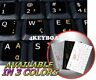 Greek English Non-transparent Keyboard Sticker Black